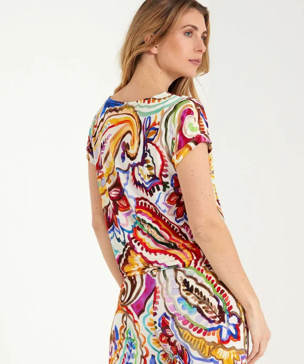 Slinky Top Maxi Paisley*GIULIA E TU Hot