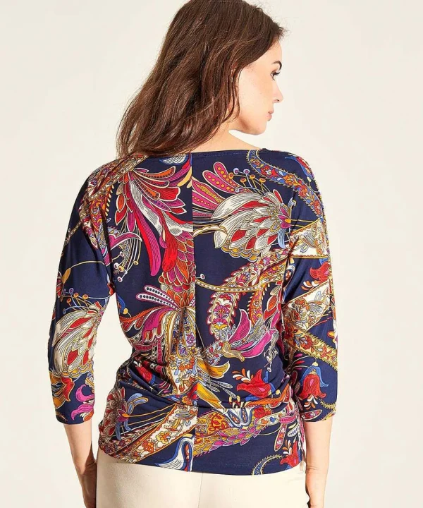 Slinky Top Multicolor Paisley*GIULIA E TU Discount