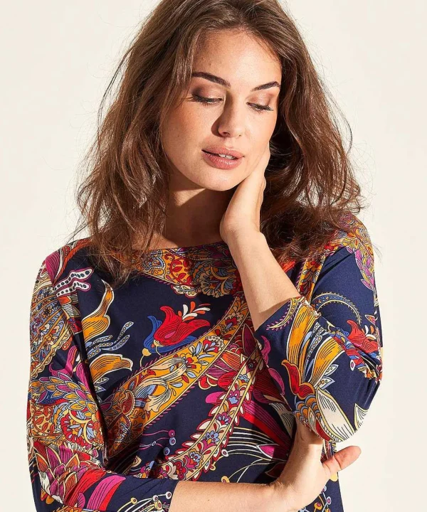 Slinky Top Multicolor Paisley*GIULIA E TU Discount