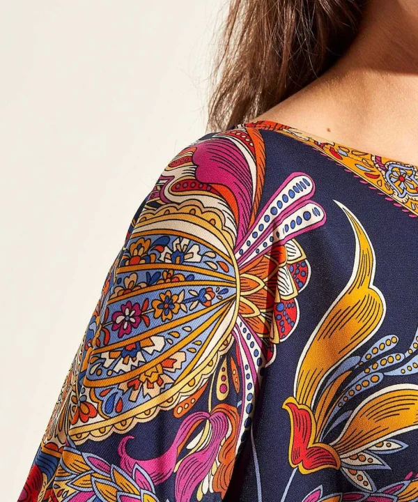 Slinky Top Multicolor Paisley*GIULIA E TU Discount