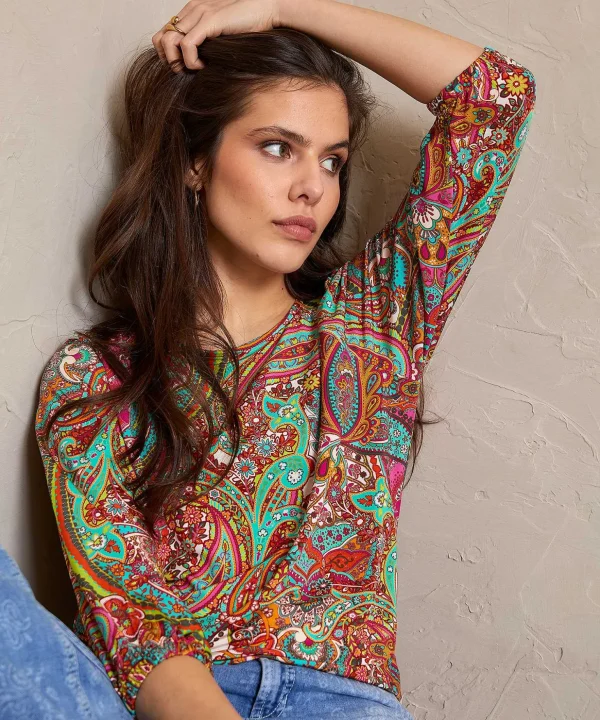 Slinky Top Paisley*GIULIA E TU Cheap
