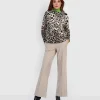 Sweater Asymmetrical Zipper Animal Print*GIULIA E TU Outlet
