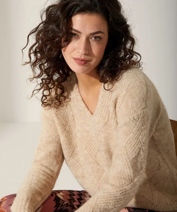 Sweater Fancy Cable*GIULIA E TU Clearance