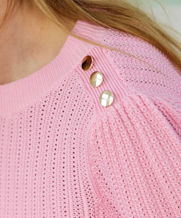 Sweater Fancy Knit Buttons*GIULIA E TU Store