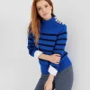 Sweater Stripes Button*GIULIA E TU Cheap