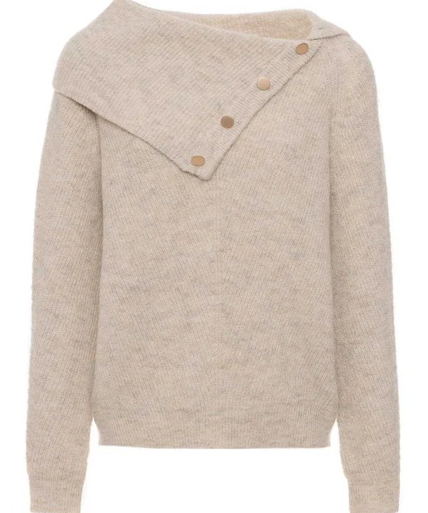 Turtleneck Diagonal Buttons*GIULIA E TU Store