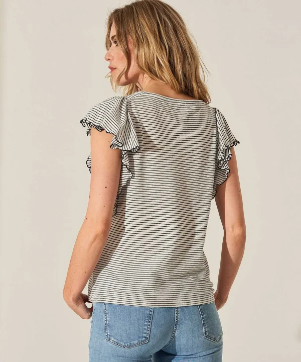 Volant Shirt Fine Stripes*GIULIA E TU Online