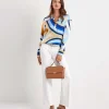 Silk Blouse Swirlprint*Herzen's Angelegenheit Outlet