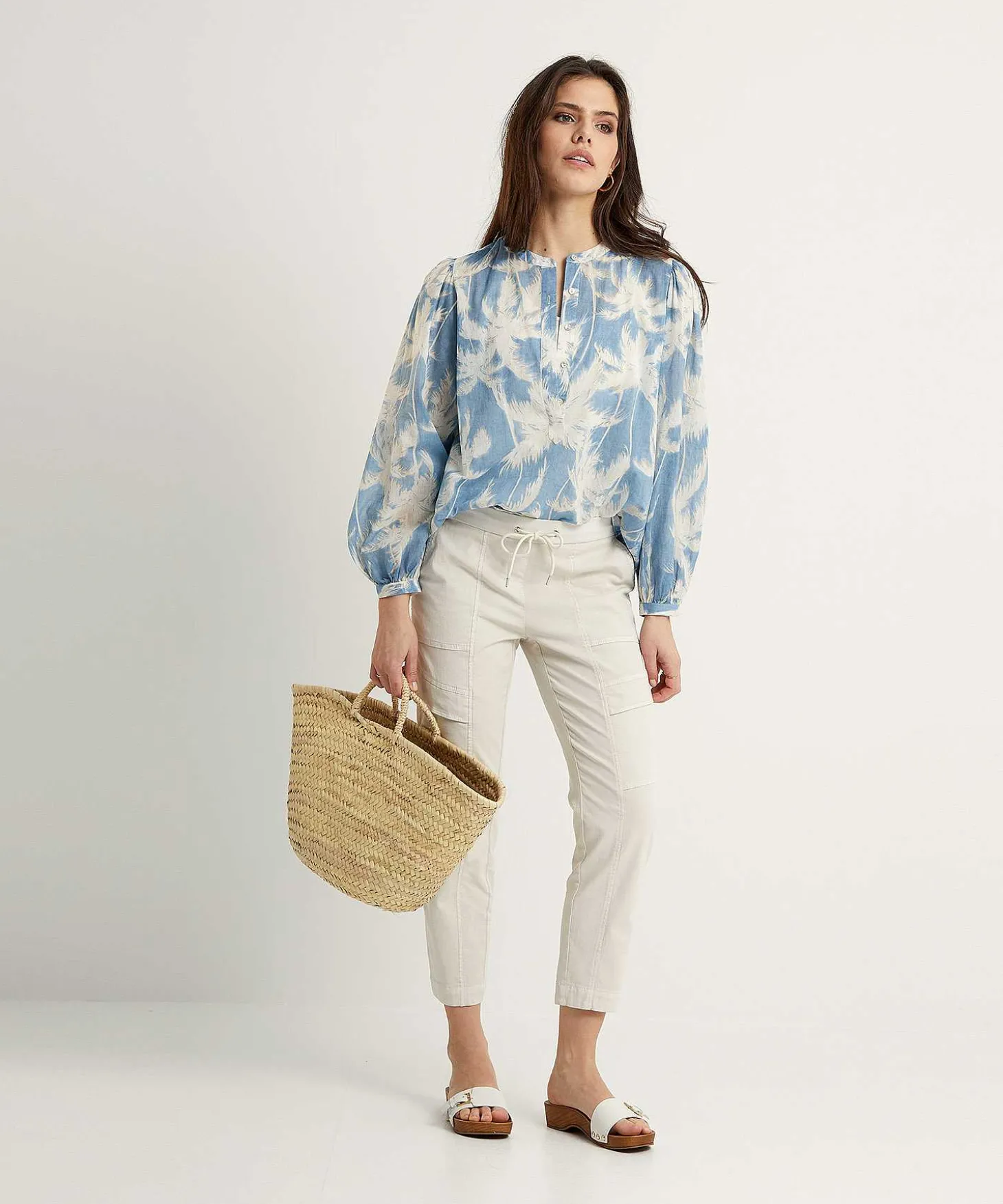 italy_cotton_voile_blous_0-1.webp Cotton Voile Blouse Palm Trees Anni*0039 ITALY Store