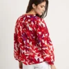 Cotton Voile Blouse Flowers Anni*0039 ITALY Cheap