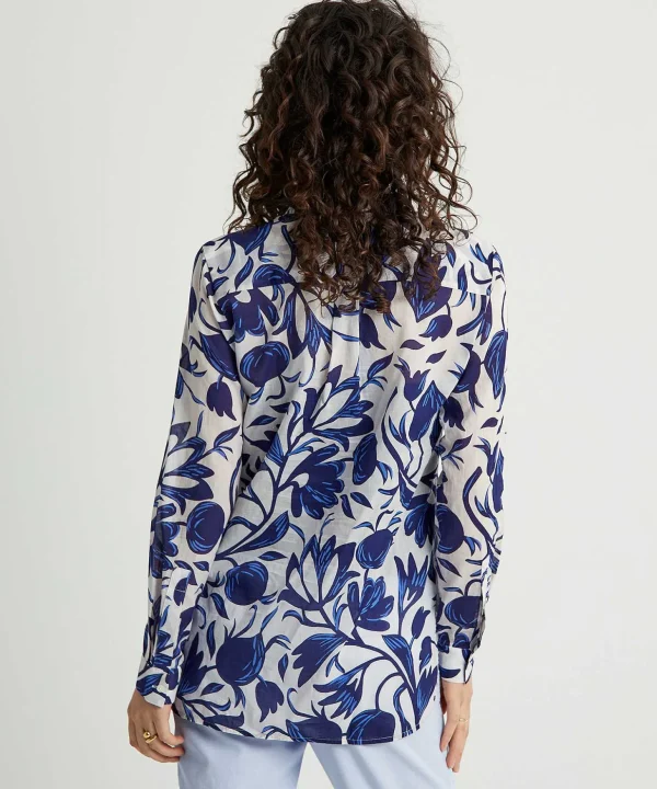 Cotton Voile Blouse Janice*0039 ITALY Best Sale