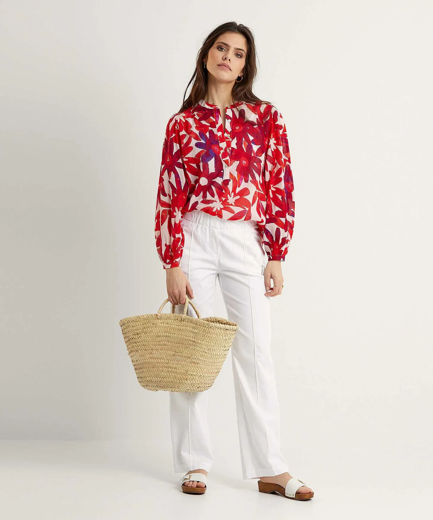 italy_cotton_voile_blous_3.webp Cotton Voile Blouse Flowers Anni*0039 ITALY Cheap