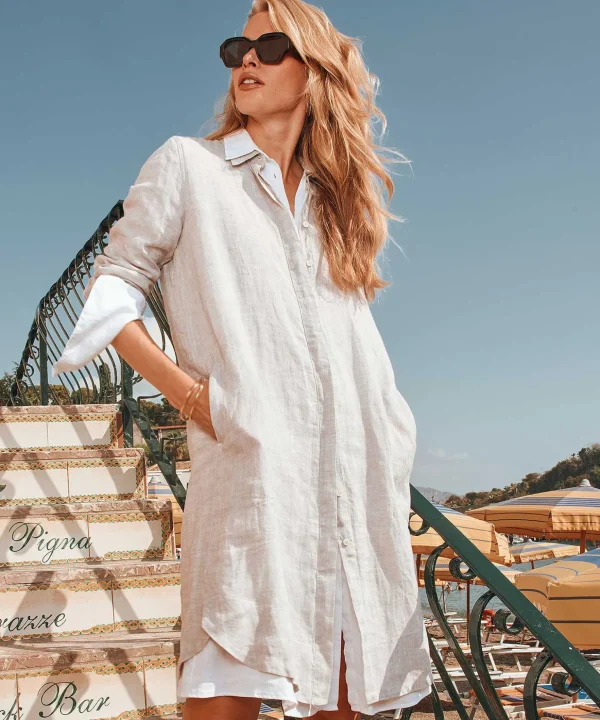 Linen Shirt Dress Gracia*0039 ITALY Fashion