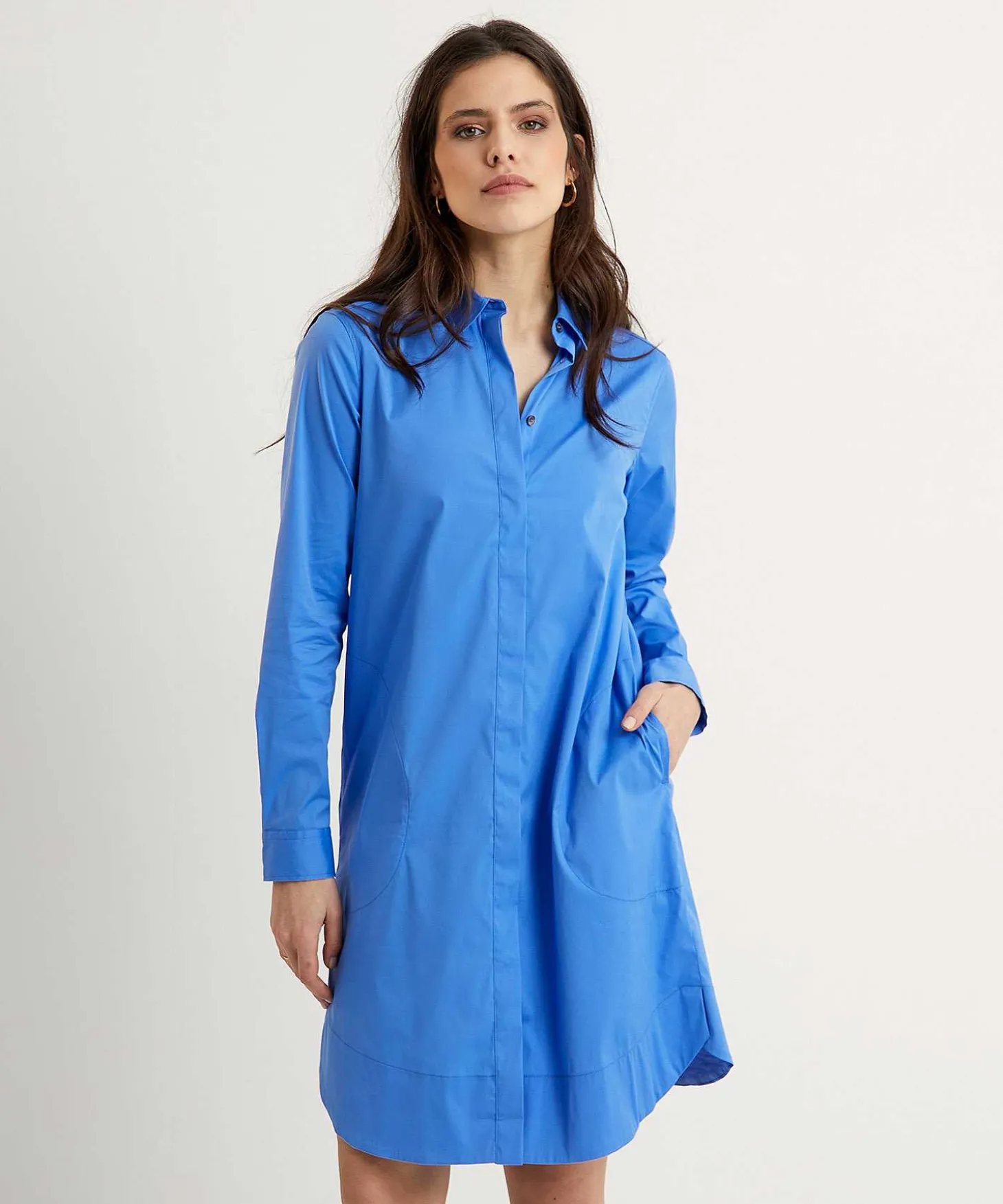 italy_poplin_shirt_dress_0-2.webp Poplin Shirt Dress Gracia*0039 ITALY Hot