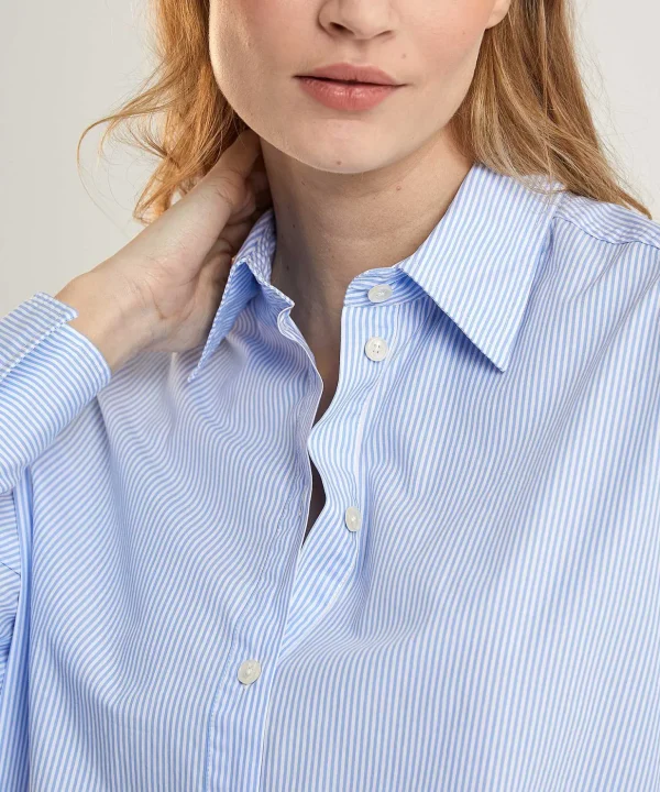 Poplin Shirt Dress With Stripe Avery*0039 ITALY Hot