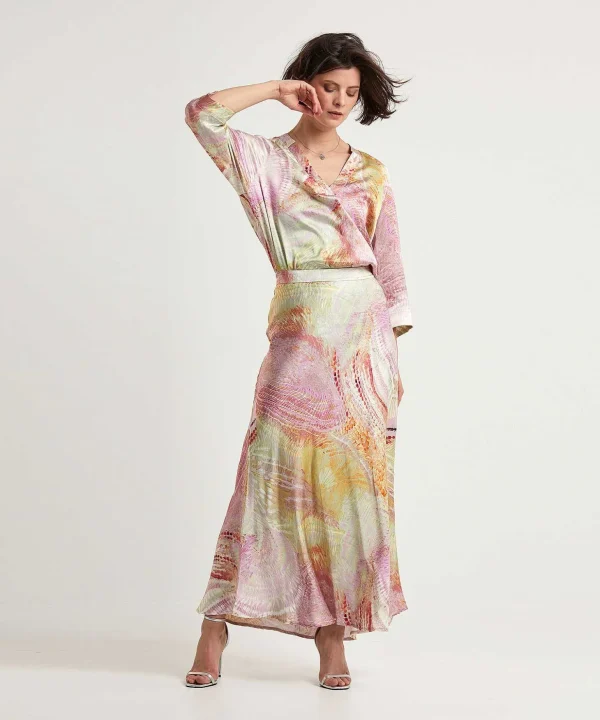 Silky Blouse With Print Nima*Japan TKY New