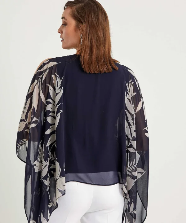 Blouse Voile Sleeves*Joseph Ribkoff Sale