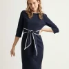 Dress With Contrast Piping*Joseph Ribkoff Store