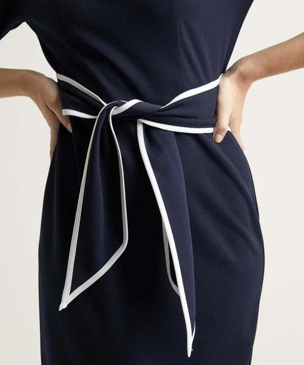 Dress With Contrast Piping*Joseph Ribkoff Store