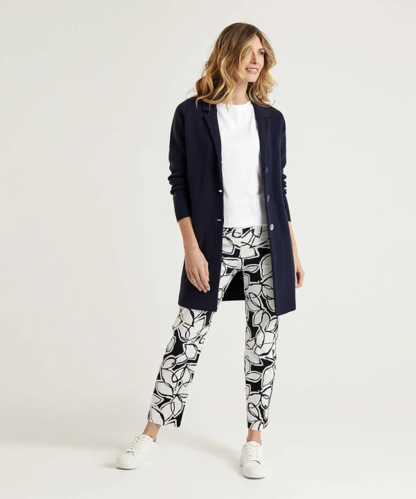 Heavy Viscose Pants Leaf Print*Joseph Ribkoff Online