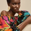 Off-Shoulder Top Tropical Flower*Joseph Ribkoff Hot