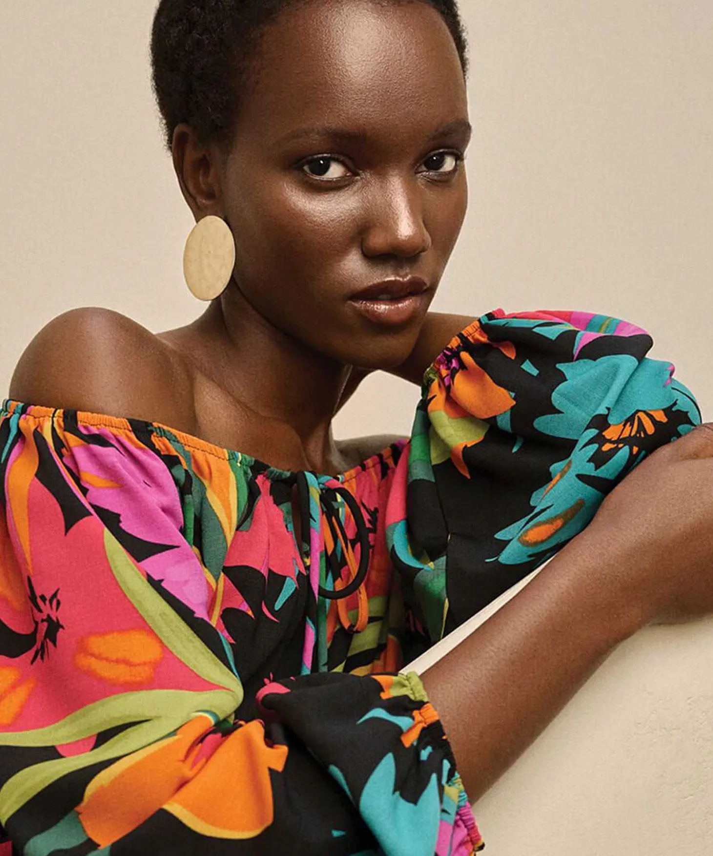 joseph_ribkoff_offshoulde_0.webp Off-Shoulder Top Tropical Flower*Joseph Ribkoff Hot