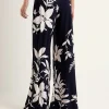 Wide Leg Trousers Leaf Print*Joseph Ribkoff Best