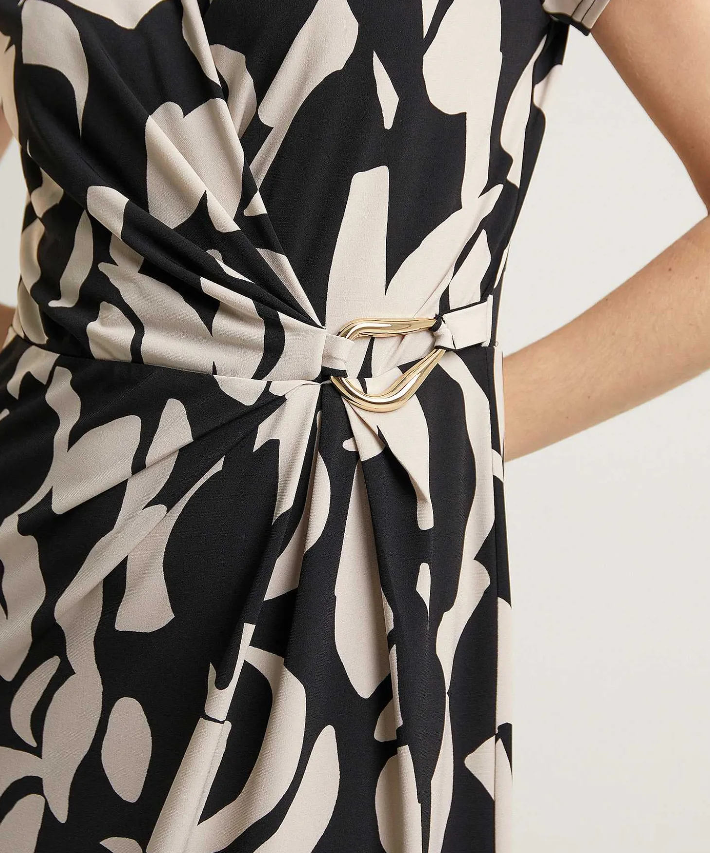 joseph_ribkoff_wrap_dress_3-2.webp Wrap Dress With Buckle*Joseph Ribkoff Discount
