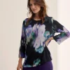 Blouse Faded Flower Print Wendy*KYRA Outlet