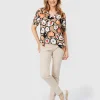 Blouse Pearl Flower Print*KYRA Store