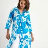 Cotton Voile Shirt Dress Flowers Bonnie*KYRA New
