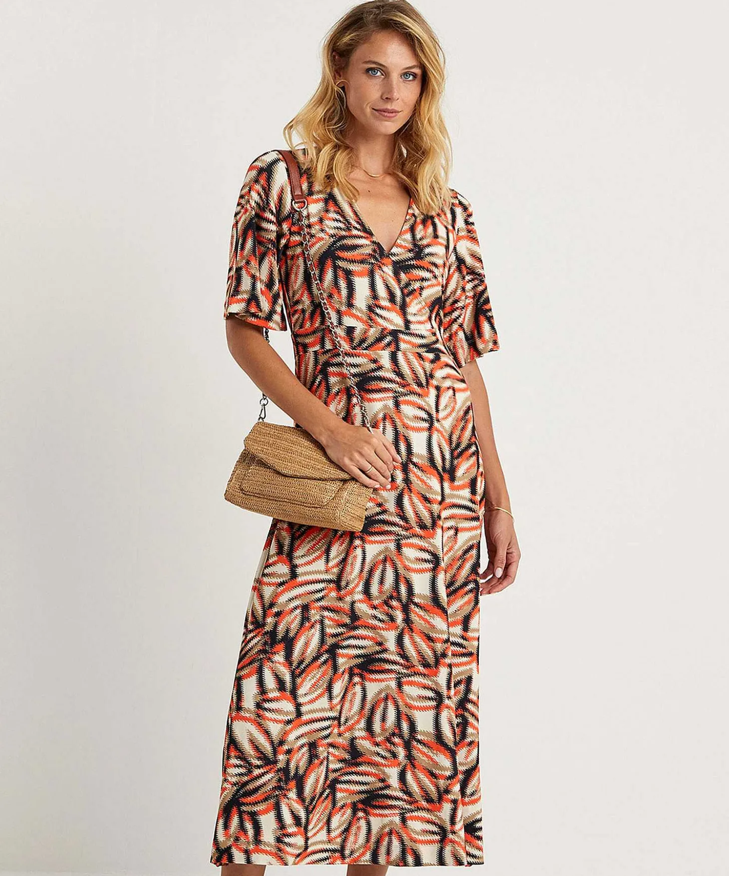 kyra_dress_faded_leaf_nan_0.webp Dress Faded Leaf Nancy*KYRA Cheap