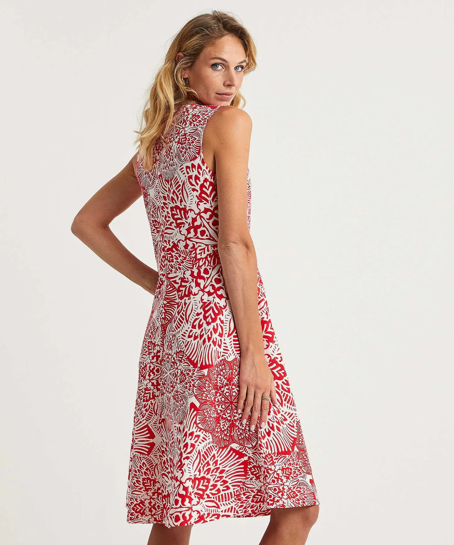 kyra_dress_linen_mix_twot_0.webp Dress Linen Mix Two-Tone Jorieke*KYRA Store