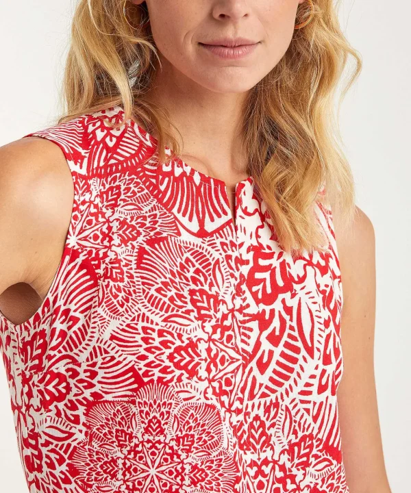 Dress Linen Mix Two-Tone Jorieke*KYRA Store