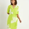 Dress With Belt Floral Print Gezina*KYRA Fashion