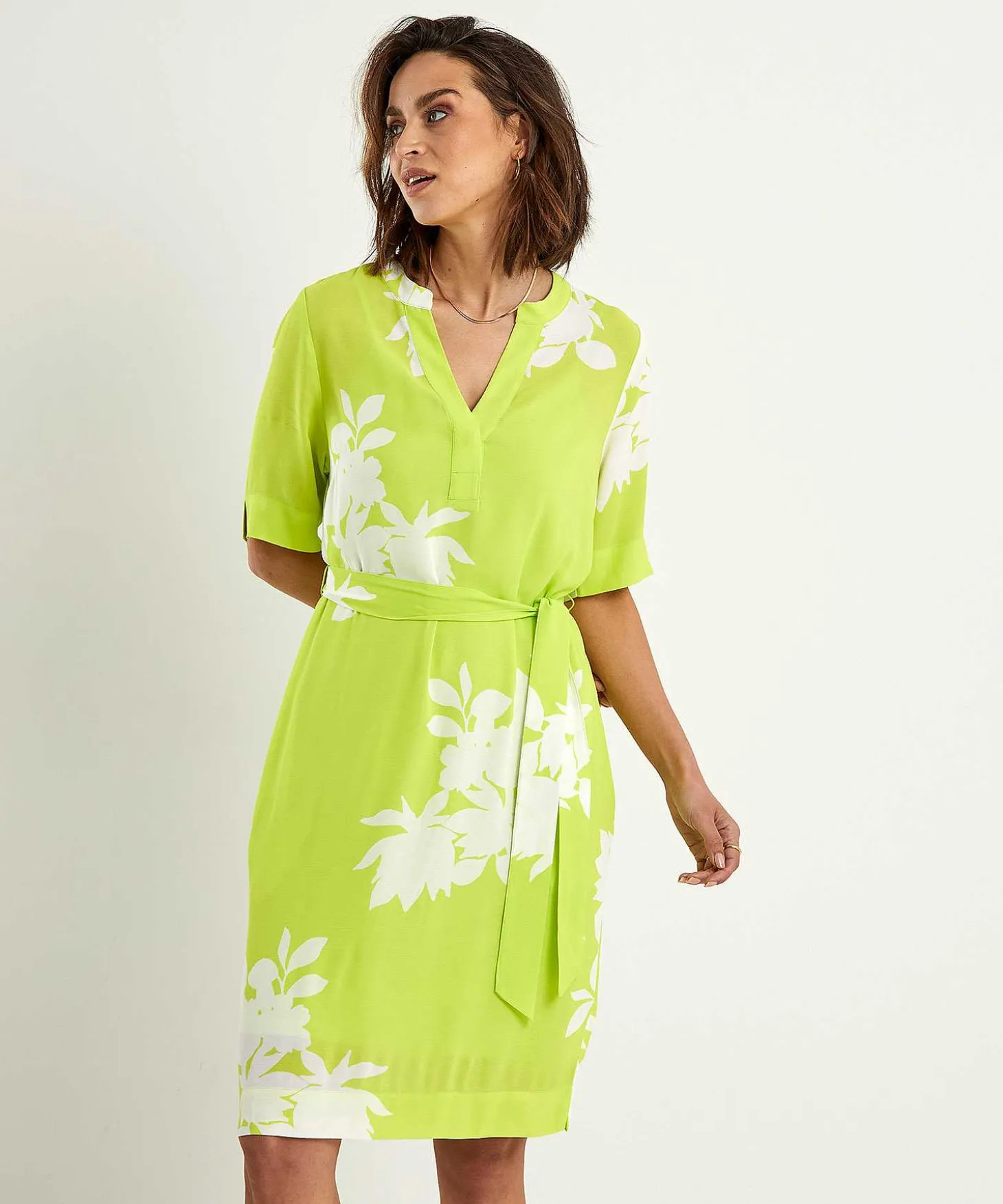 kyra_dress_with_belt_flor_0.webp Dress With Belt Floral Print Gezina*KYRA Fashion