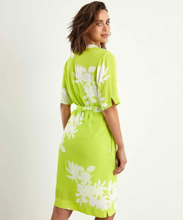 Dress With Belt Floral Print Gezina*KYRA Fashion