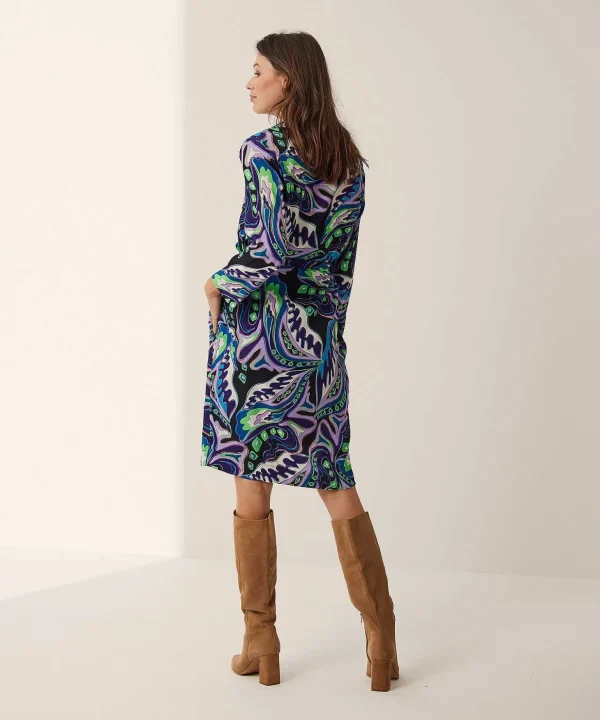 Dress With Belt Multicolor Isra*KYRA Best