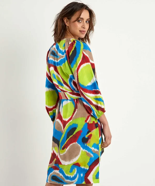 Dress With Belt Multicolor Esmee*KYRA Best