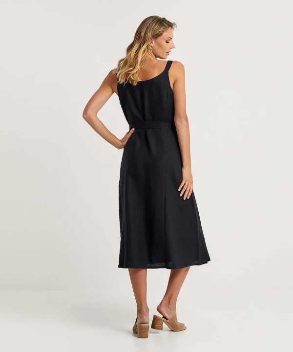 Linen Dress Spaghetti Straps Lennie*KYRA Store