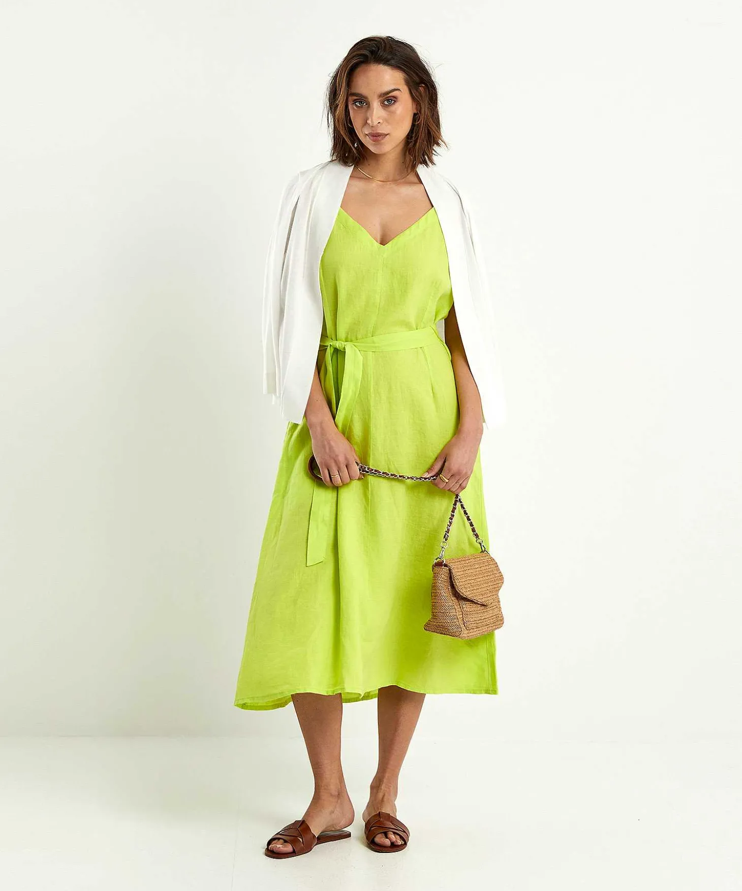 kyra_linen_dress_spaghett_0.webp Linen Dress Spaghetti Straps Lennie*KYRA New