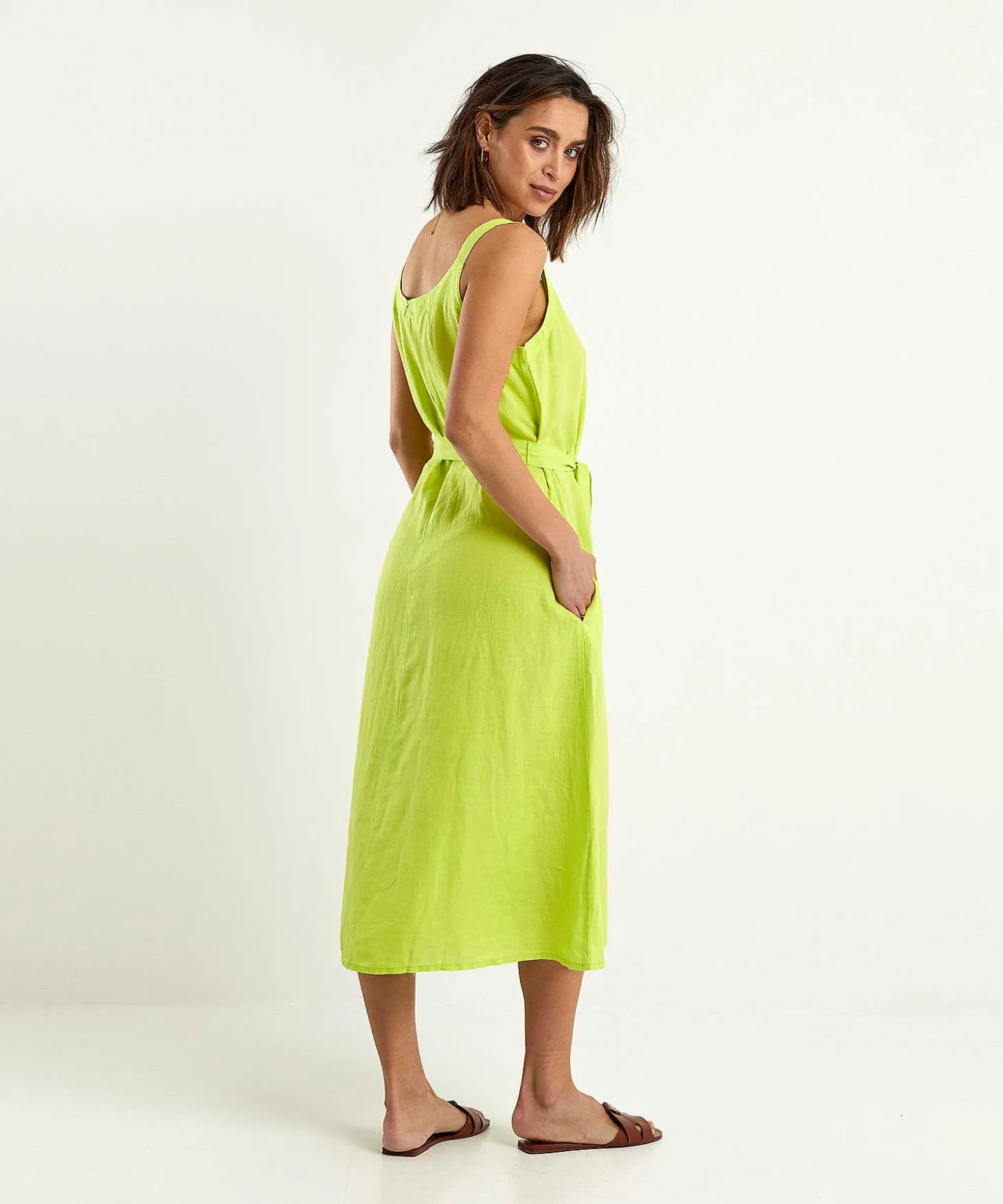 kyra_linen_dress_spaghett_1.webp Linen Dress Spaghetti Straps Lennie*KYRA New