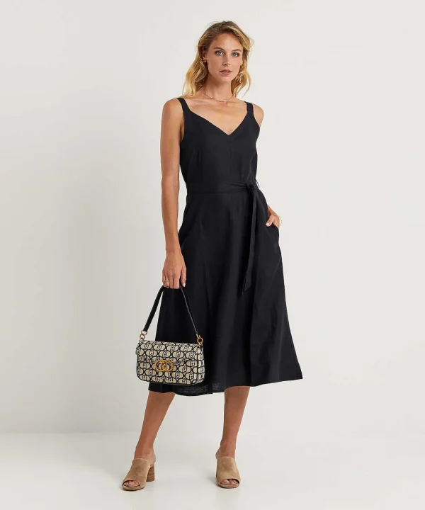 Linen Dress Spaghetti Straps Lennie*KYRA Store