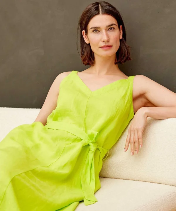 Linen Dress Spaghetti Straps Lennie*KYRA New