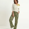 Linen Mix Pants Ikat Print Miranda*KYRA New