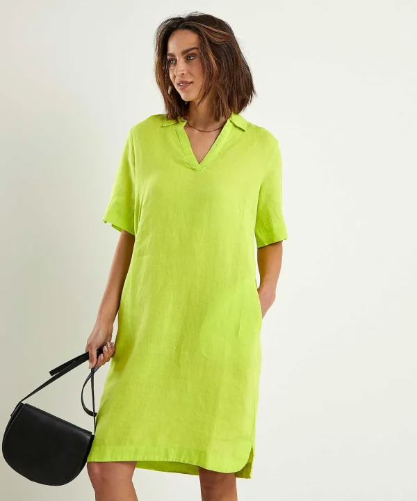 Linen Shirt Dress Laura*KYRA Best Sale