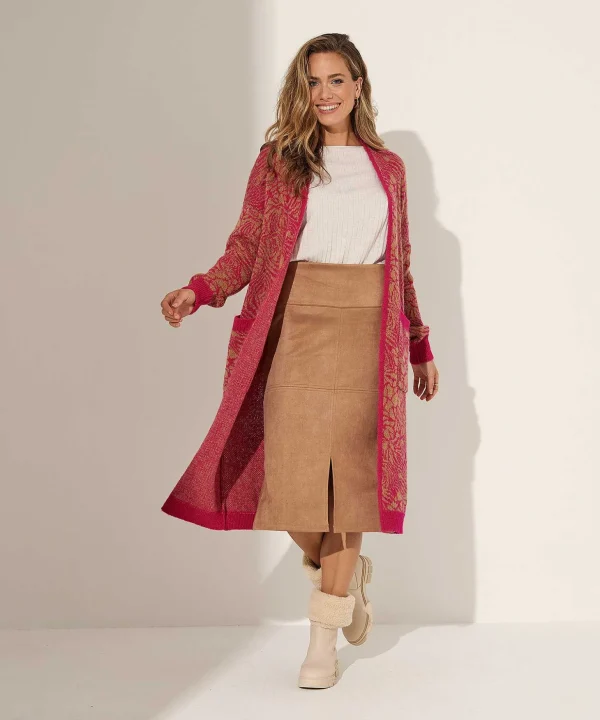 Long Cardigan Flower Puk*KYRA Outlet