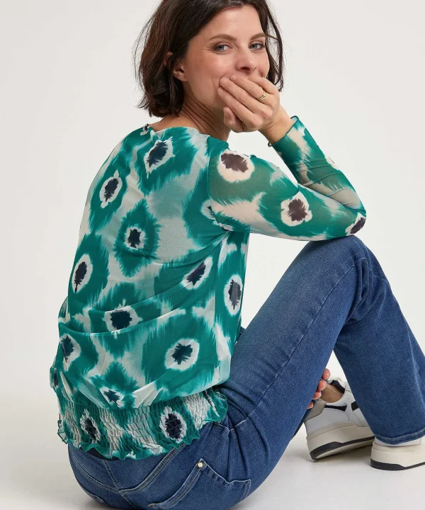 Mesh Top Tie-Dye Simone*KYRA Shop