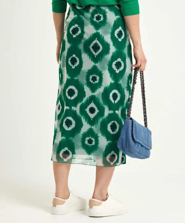 Mesh Wrap Skirt Tie-Dye Sandra*KYRA Flash Sale