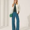 Multicolor Structure Wide Leg Pants Ferris*KYRA Hot